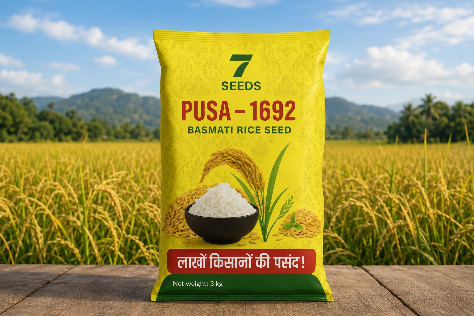 Pusa Basmati 1692 Paddy — Shenshah Seeds